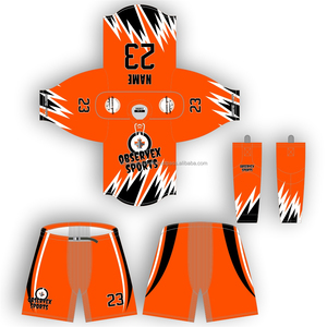 Sublimated Ice Hockey Jersey Shell Pants <b>Socks</b> Ice Hockey Uniform Set <b>Polyester</b> Custom Logo Wear Sports Ice Hockey Uniform - Product Image 1