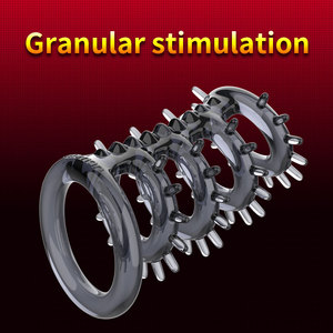 Spiked dương vật Vòng Đồ chơi tình dục với O Vòng thiết kế trì hoãn xuất tinh khóa mạnh mẽ massage âm đạo g Kích thích tại chỗ các cặp vợ chồng niềm vui - Product Image 5