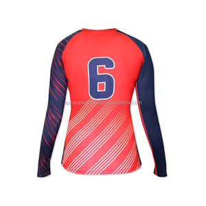 Conjunto de Uniforme de Voleibol Unisex para Adultos, Cómodo, de Poliéster, con Estampado Personalizado por Transferencia de Calor, Estilo de Manga Larga y Cuello Alto - Product Image 6