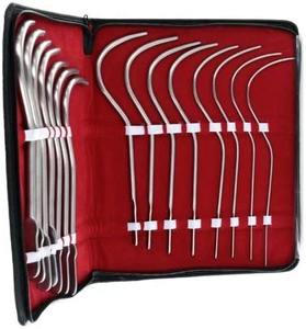 Guyon Uretral Bougies, Dilatadores Ginecológicos, Urinario, Uterino, Sonidos Uretrales, Curvo, Juego de 15, 8 a 36 French, 26cm - Product Image 2
