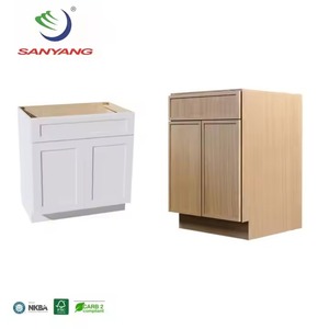 European Modern Design UV <b>Melamine</b> MDF Standing Kitchen Cabinet <b>Set</b> Full Wood Modular Cupboard Kitchen Furniture Vietnam factory - Product Image 3