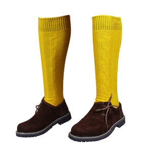 Calcetines Trachten de alta calidad para hombre, blanco, verde, personalizado, bávaro, Oktoberfest, carnaval, Festival, estilo MOQ, 10 pares, parte inferior antideslizante - Product Image 5