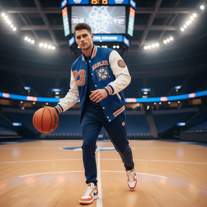 Chaqueta Universitaria Unisex Personalizada de Alta Calidad con Mangas de Satén, Diseño Bordado, Cierre de Cremallera, Patrón Sólido, 100% Seda - Product Image 3