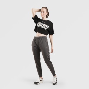 Autumn Casual Athleisure Bottoms Breathable Mid-Waist <b>Harem</b> Pants in Grey - Product Image 4