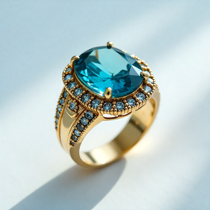 แหวนเงินแท้ 925 สำหรับผู้หญิง ประดับเพชรซิร์คอน ดีไซน์ทรงลูกบาศก์น้ำตาล สำหรับงานแต่งงาน - Product Image 2