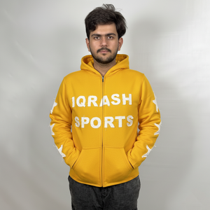 Nouveauté Sweat-shirt pour homme en polyester et coton, couleur unie tendance, logo brodé sur le devant, personnalisable, vente en gros, sweat-shirts basiques - Product Image 3