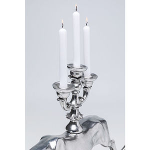 Nouveau design de bougeoir en métal pour chandelier, pilier, vaisselle de mariage, candélabre, bougeoir personnalisé fait à la main avec finition argentée - Product Image 3
