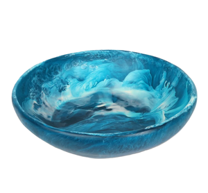 ชามเรซินทรงกลมขนาดกลางดีไซน์สวยงามทันสมัยชามสลัดผลไม้ทำจากเรซิน - Product Image 3