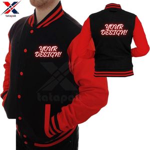 Chaquetas de Cuero Estilo Universitario para Hombre, Calidad de Exportación 2025, Delgadas, con Cuello Alto y Mangas Letterman, Servicio OEM - Product Image 4