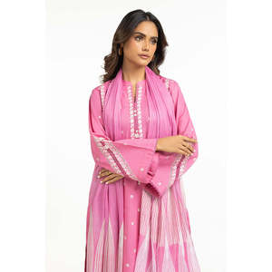 Dupatta de Seda Estampada para Festivales, Estilo Bollywood Pakistaní, Vestido Indio Salwar, Modelo de Seda Banarasi IPD-44618 - Product Image 2