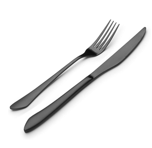 Ensemble de couverts en métal Ensemble de 5 pièces en acier miroir avec poignée Utilisations pour la coutellerie alimentaire à un prix abordable - Product Image 2