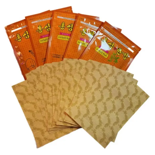 Roter Ginseng Patch Kräuter Patch Roter Ginseng Pad Sport Pad Hautfarbe Relax Gips Schlaf Patch Made in Korea