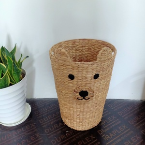 Fox Animal Basket Shape for <b>Kids</b> Decor Water Hyacinth Storage Basket for Multifunction and Wicker From Vietnamese Handicraft - Product Image 4