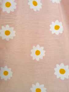 Bolso de mano con estampado de margaritas para mujer, bolsa de mano 100% de algodón, con dos asas, gran capacidad, peso ligero, precio de fábrica, OEM - Product Image 4