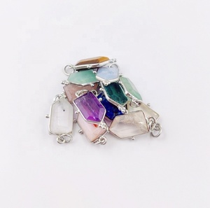 สตรอเบอร์รี่ควอตซ์ผูกรูปร่างเงินสเตอร์ลิง8X14มิลลิเมตรฝาจี้เครื่องประดับทำสร้อยคอและต่างหูซัพพลายเออร์ขายส่ง - Product Image 5