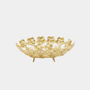 Cuenco con diseño de flores doradas de calidad creativa, cuenco central, diseño elegante, cuenco decorativo para servir comida y nueces a la venta - Product Image 1