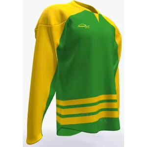 Maillot de Hockey sur Glace Sublimé Personnalisé Jeunes Logo Brodé Vêtements de Hockey sur Glace - Product Image 3