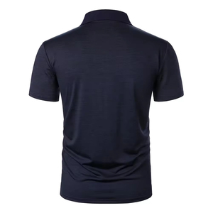 T-shirts pour hommes OEM grande taille luxe haut de gamme uni surdimensionné décontracté égyptien 100% coton tissu piqué polo - Product Image 5