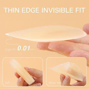 स्टॉक 4 जोड़े में एंटी इंसर्ट ऊंट पैर की अंगुली पुनः प्रयोज्य अदृश्य चिपकने वाला सिलिकॉन पैड महिलाओं के लिए ऊंट पैर की अंगुली को कवर करते हैं - Product Image 5