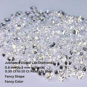 Diamantes pulidos sintéticos cultivados en laboratorio HPHT sueltos de quilates redondos TCW 1,30 de 1,35mm a 1,00mm de color VVS a VS - Product Image 6