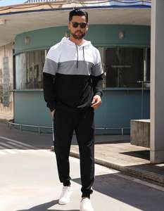 ชุดวอร์มผู้ชายคุณภาพสูง เป็นมิตรกับสิ่งแวดล้อม ระบายอากาศได้ดี แห้งเร็ว ดีไซน์ทันสมัย ไซส์ใหญ่ สำหรับฤดูหนาว คุ้มค่า - Product Image 1