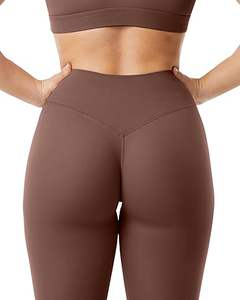 Legging informal de gimnasio para mujer, servicio OEM al mejor precio, 100% algodón, transpirable, cintura media, venta en línea - Product Image 3