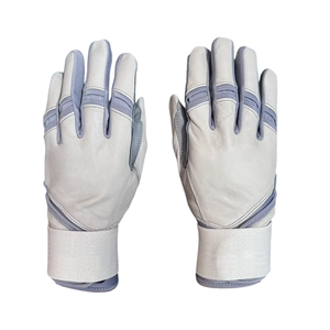 Guantes de Bateo de Béisbol Profesionales para Adultos, Venta Caliente, Logotipo Personalizado, Palma de Cuero Genuino, Guante de Bateo Deportivo de Alta Calidad con Puño Largo - Product Image 6