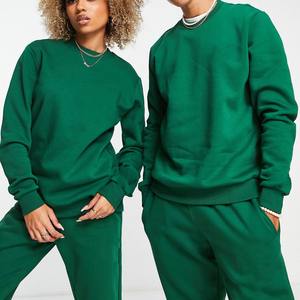 Conjunto Deportivo Informal Personalizado de 2 Piezas para Hombre, Estilo Urbano, 100% Algodón, Sudadera con Cuello Redondo y Pantalones Deportivos para Otoño, 2026 - Product Image 1