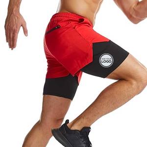 Pantalones cortos de compresión para hombre con bolsillo, pantalones cortos de Spandex para correr, pantalones cortos deportivos para entrenamiento atlético - Product Image 4