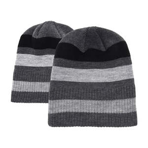 Bonnets en tricot d'hiver unisexes avec broderie personnalisée, logo jacquard, bonnets en acrylique pour usage extérieur, jacquard pour hommes - Product Image 1