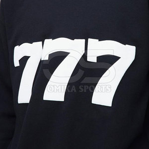 Men Puff Print Sweatshirt Stylish Crewneck Pullover With Textured Graphic For Casual Street Looks - Product Image 4