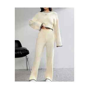 Ensemble de pulls en tricot pour femmes avec détails de berger - Product Image 3