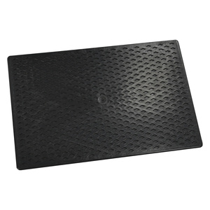 Talocha in Plastica 27 x 18 cm. Mango Redondo Negro Con Alveoli - Product Image 6