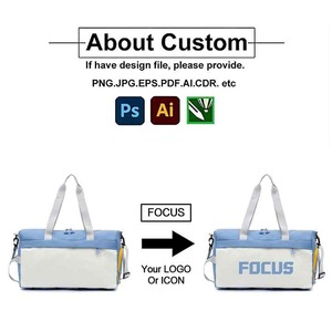 Mochila de viaje deportiva impermeable, forro de poliéster duradero portátil para Fitness, logotipo personalizado Unisex, bolsa de lona de gimnasio de gran capacidad - Product Image 6