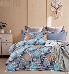 Juego de Sábanas Ajustables Estampadas King Size Resistentes a la Decoloración con 2 Fundas de Almohada, 3 Piezas, Uso en Hoteles y Hospitales, Microfibra de 400 Hilos - Product Image 1