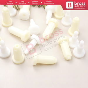 ชุดหัวเชือกปลายสาย BCP030 10ชิ้นอะไหล่รถยนต์พลาสติกสำหรับตัวควบคุมหน้าต่างแบบม้วนทำด้วยไม้ไก่งวง - Product Image 3