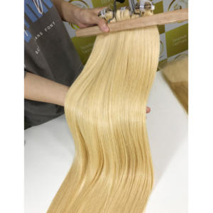 Nouveau chaud 100% Super Double Frontal HD dentelle extensions de cheveux humains trame en stock cheveux raides vietnamien HD couleur blanc pur - Product Image 4