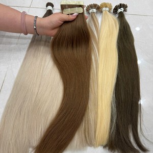 EXTENSIONES DE CABELLO HUMANO RUSO DONANTE CRUDO COLORES LUJO ESLAVOS INS CINTA LARGA VENTA CALIENTE CUTÍCULA ALINEADA - Product Image 5