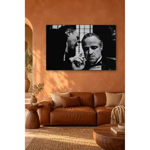 Impression sur toile en noir et blanc de la scène du film Le Père Noël (Fida) - Product Image 3