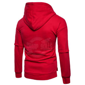 Sudaderas con capucha de algodón 100% para hombre más vendidas, ropa de calle de invierno de alta calidad, diseño de cremallera con patrón sólido impreso en 3D en su propio stock - Product Image 2