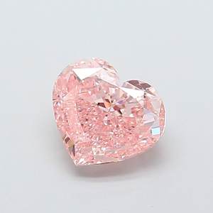 เพชรรูปหัวใจ 3.03 กะรัต VVS2 สีชมพูเข้มแฟนซี เพาะเลี้ยงในห้องปฏิบัติการ - Product Image 1