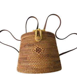 Mochila de mimbre natural, producto Premium, artesanía de artesano de Vietnam - Product Image 1