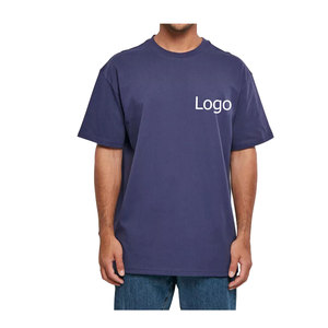 Comprar al por mayor de peso pesado camiseta lisa en blanco de los hombres de lujo personalizado pesado 100% algodón de gran tamaño camisetas de los hombres - Product Image 2