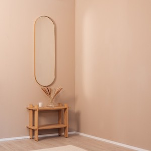 Espejo de marco de madera de exportador indio con acabado mate Diseño simple minimalista para exportaciones de artículos de tendencia de India - Product Image 3