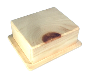 Récipient à beurre en bois de qualité incroyable Nouveau dispositif de stockage de beurre Boîte à beurre en bois de hêtre vapeur en gros - Product Image 4