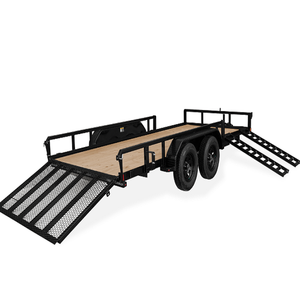 Hot Bán Nhiệm Vụ Nặng Nề Thép Tàu Sân Bay Roll-Off Cổ Ngỗng Bãi Trailer Hàng Hóa Tiện Ích Trailer Với Bánh Xe Cho Bán - Product Image 3