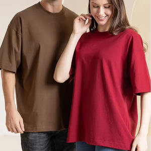 T-shirt d'été pour hommes 100% coton à manches courtes décontracté Style de rue personnalisable Logo surdimensionné imprimé tricoté - Product Image 2