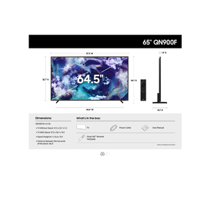 À vendre Téléviseur Samsung 8K QN900F de classe 65 pouces Ne0 Q-L-E-D - Product Image 3