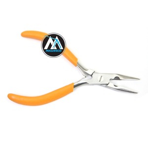 Alicates de punta de cadena de acero inoxidable de nueva condición con cortador Herramientas de logotipo personalizado para la fabricación de joyas - Product Image 1