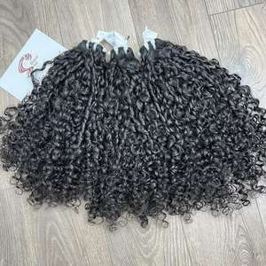 Extensions de cheveux humains bouclés Pixie, bon prix, provenant d'un fournisseur vietnamien, en lots - Product Image 4